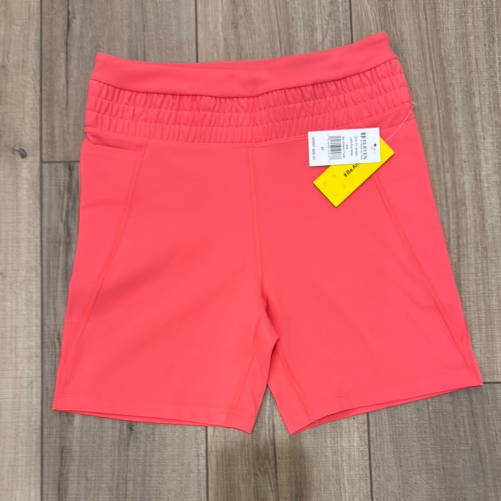 EleVen by Venus Williams Pink Athletic Shorts Elastic Waistband